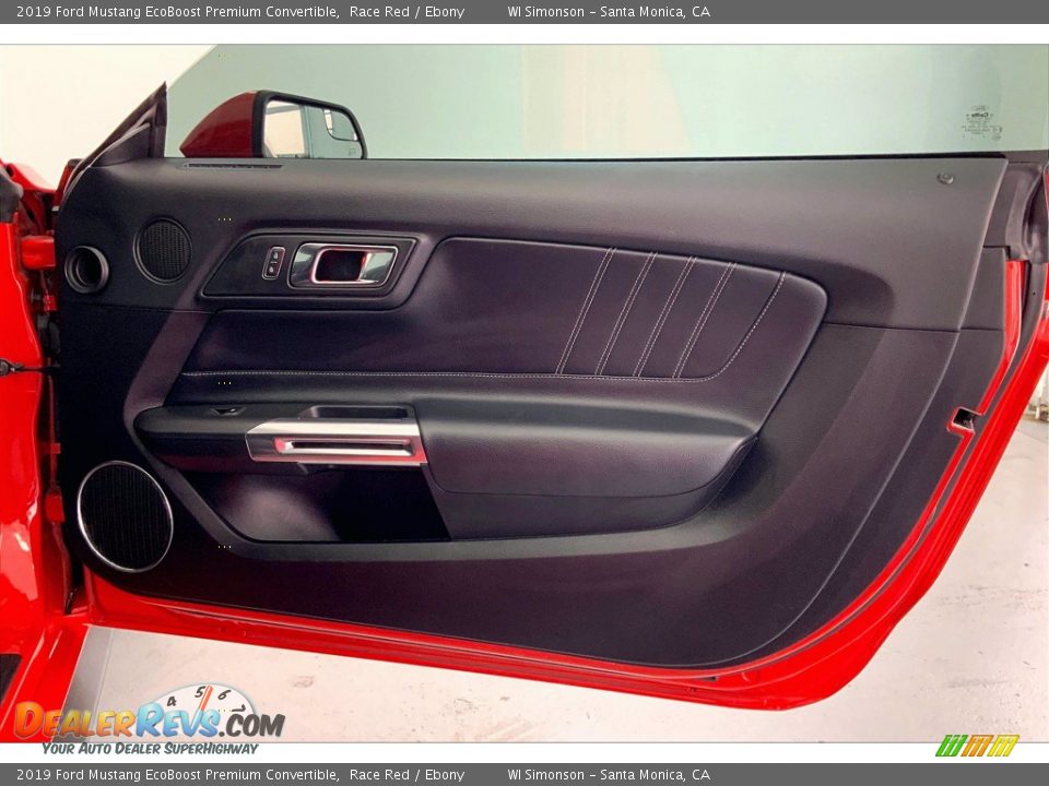 Door Panel of 2019 Ford Mustang EcoBoost Premium Convertible Photo #26