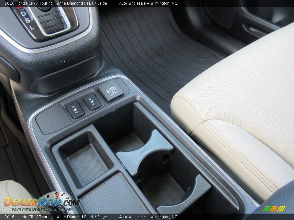 2016 Honda CR-V Touring White Diamond Pearl / Beige Photo #19