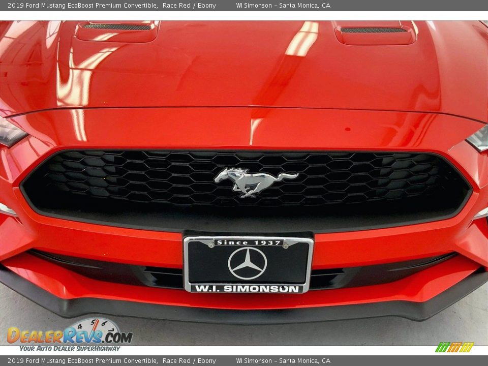 2019 Ford Mustang EcoBoost Premium Convertible Race Red / Ebony Photo #29