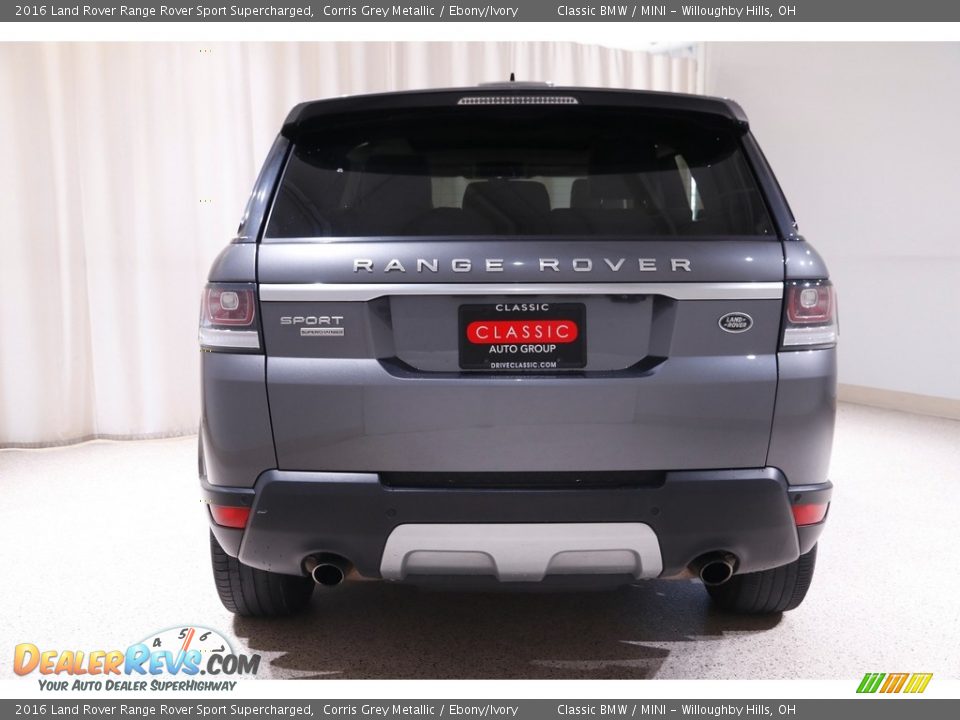 2016 Land Rover Range Rover Sport Supercharged Corris Grey Metallic / Ebony/Ivory Photo #19