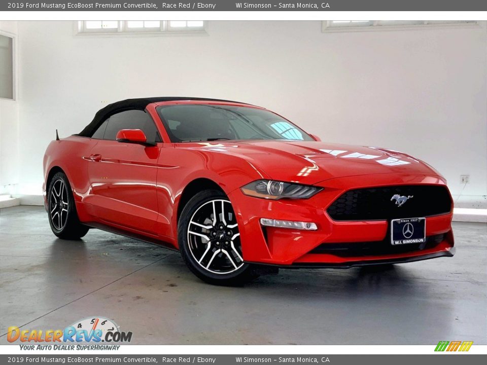 Race Red 2019 Ford Mustang EcoBoost Premium Convertible Photo #33