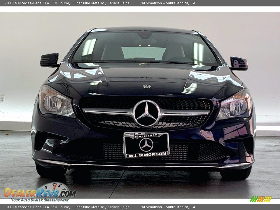 2018 Mercedes-Benz CLA 250 Coupe Lunar Blue Metallic / Sahara Beige Photo #2