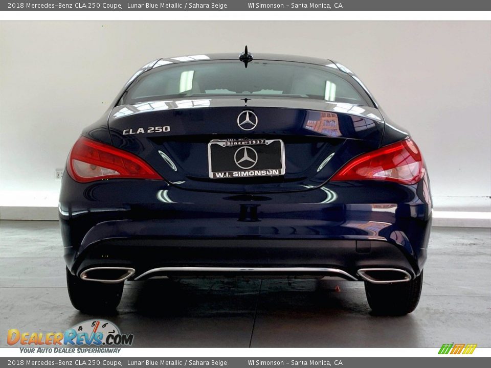 2018 Mercedes-Benz CLA 250 Coupe Lunar Blue Metallic / Sahara Beige Photo #3