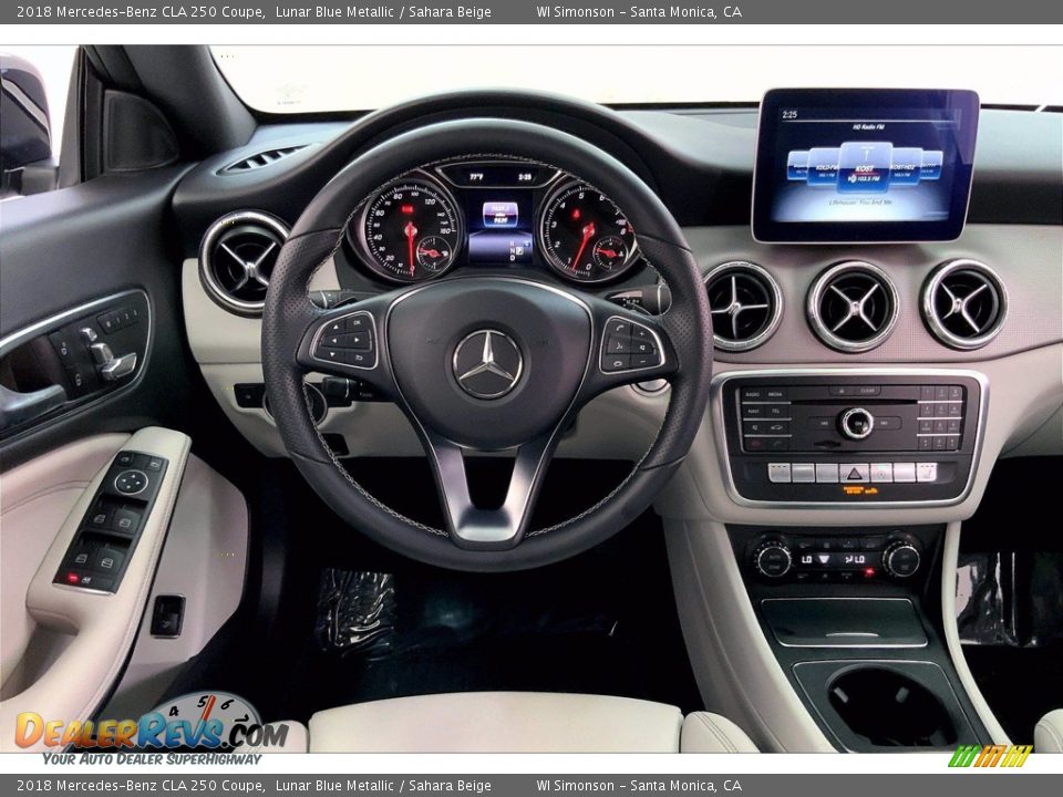 2018 Mercedes-Benz CLA 250 Coupe Lunar Blue Metallic / Sahara Beige Photo #4