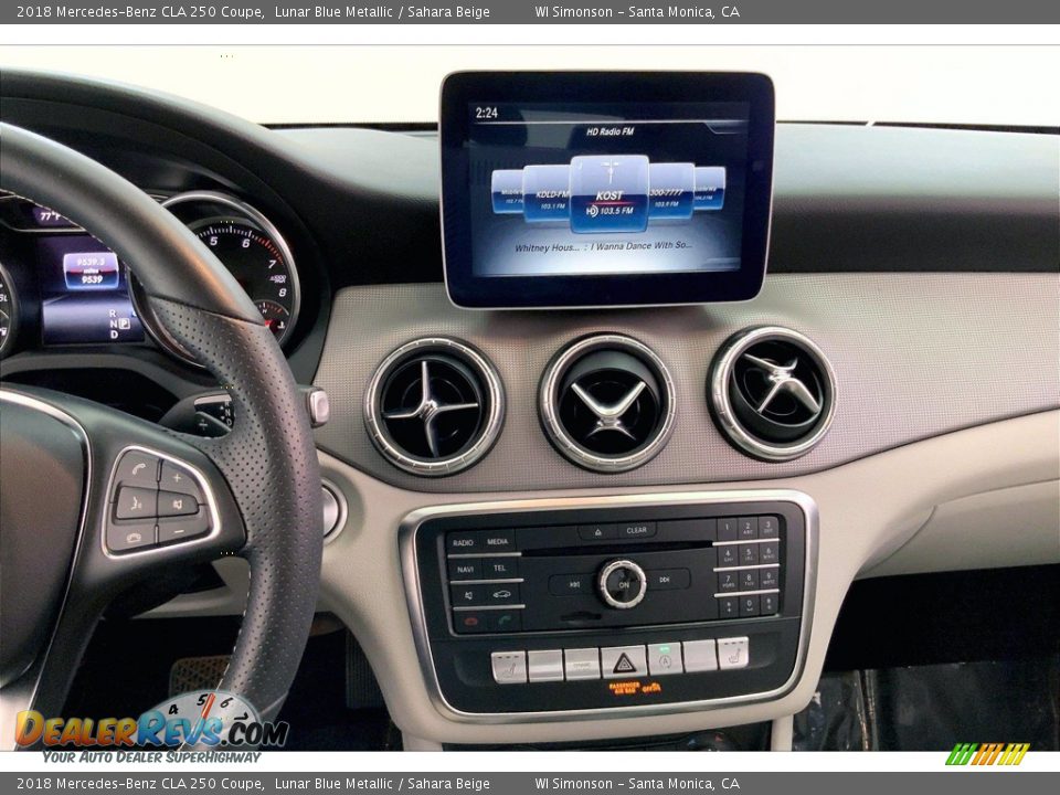 2018 Mercedes-Benz CLA 250 Coupe Lunar Blue Metallic / Sahara Beige Photo #5