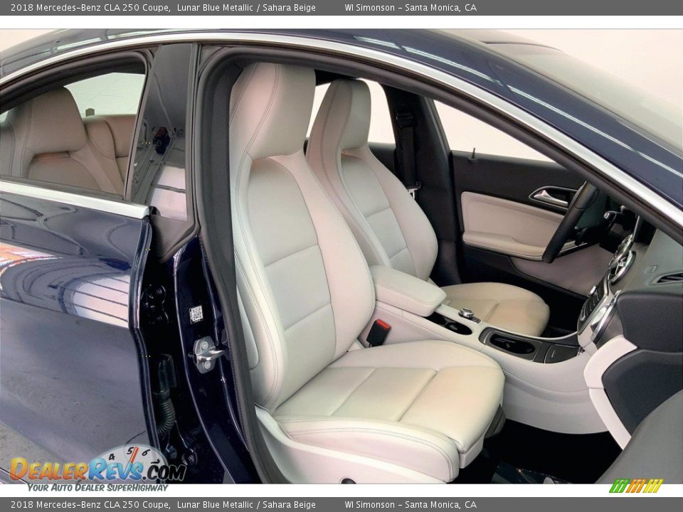 2018 Mercedes-Benz CLA 250 Coupe Lunar Blue Metallic / Sahara Beige Photo #6