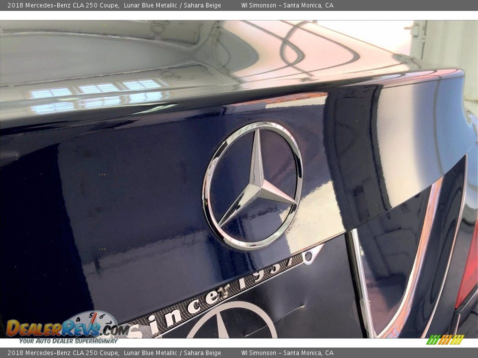 2018 Mercedes-Benz CLA 250 Coupe Lunar Blue Metallic / Sahara Beige Photo #7