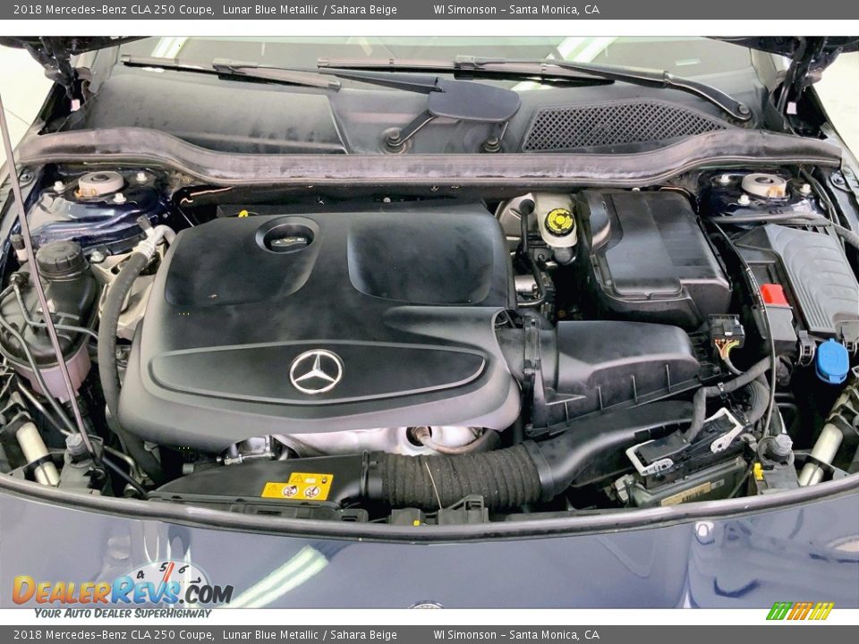 2018 Mercedes-Benz CLA 250 Coupe Lunar Blue Metallic / Sahara Beige Photo #9