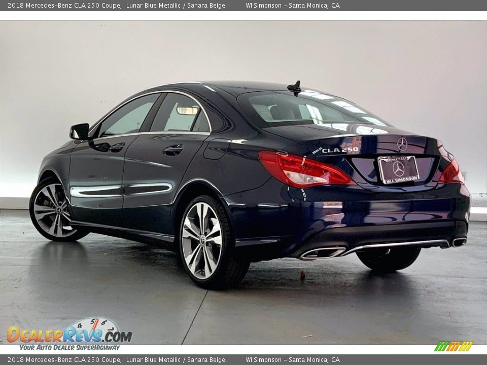 2018 Mercedes-Benz CLA 250 Coupe Lunar Blue Metallic / Sahara Beige Photo #10
