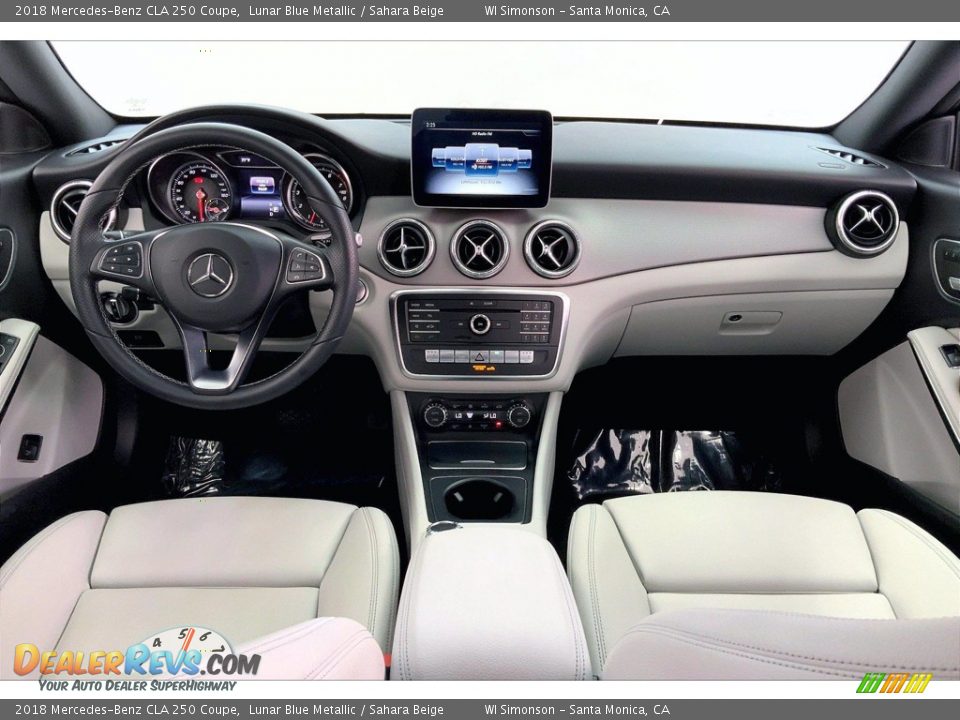 2018 Mercedes-Benz CLA 250 Coupe Lunar Blue Metallic / Sahara Beige Photo #15