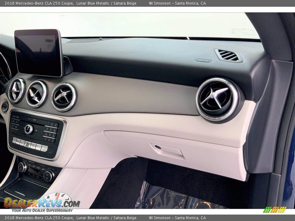 2018 Mercedes-Benz CLA 250 Coupe Lunar Blue Metallic / Sahara Beige Photo #16