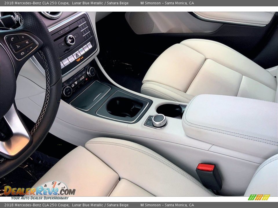 2018 Mercedes-Benz CLA 250 Coupe Lunar Blue Metallic / Sahara Beige Photo #17