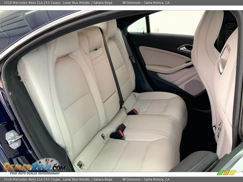 2018 Mercedes-Benz CLA 250 Coupe Lunar Blue Metallic / Sahara Beige Photo #19