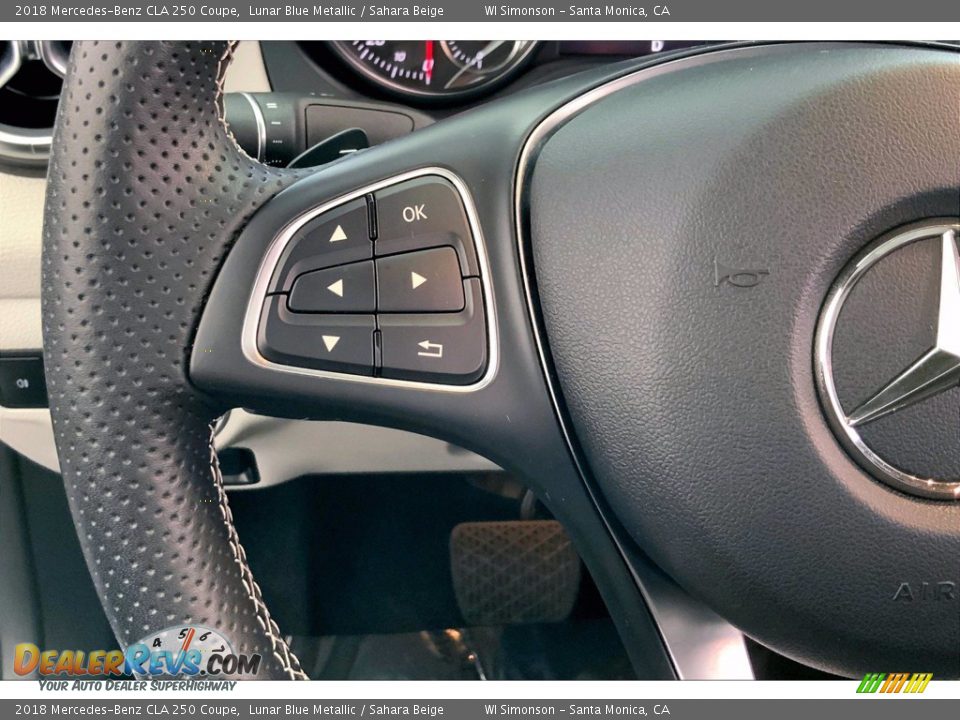 2018 Mercedes-Benz CLA 250 Coupe Lunar Blue Metallic / Sahara Beige Photo #21