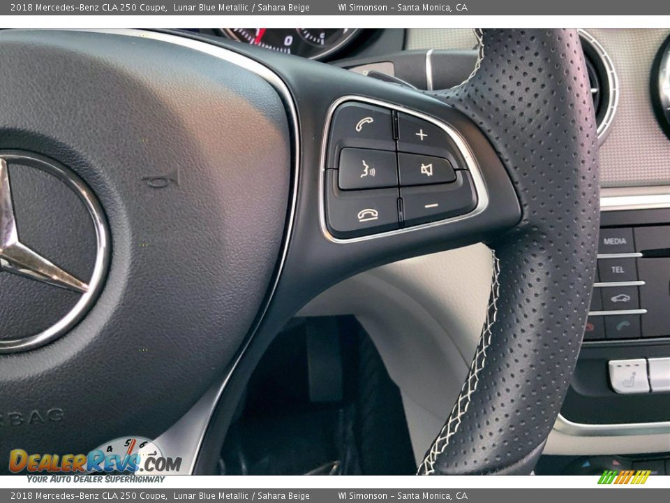 2018 Mercedes-Benz CLA 250 Coupe Lunar Blue Metallic / Sahara Beige Photo #22