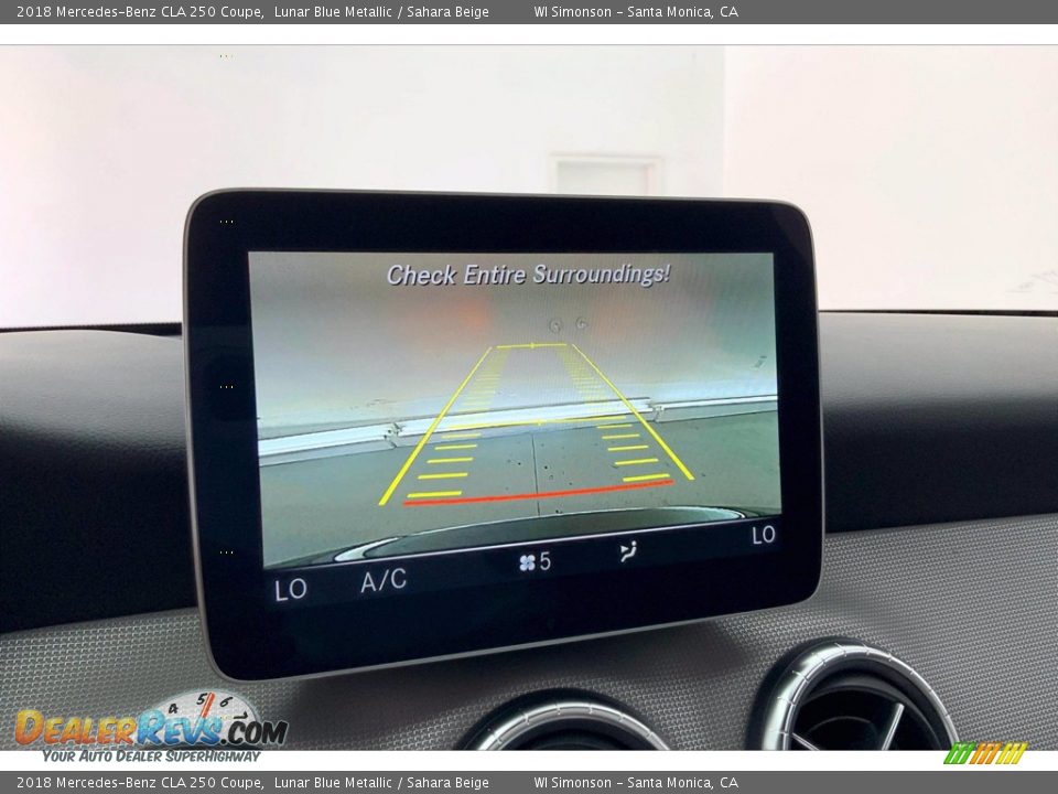 2018 Mercedes-Benz CLA 250 Coupe Lunar Blue Metallic / Sahara Beige Photo #24