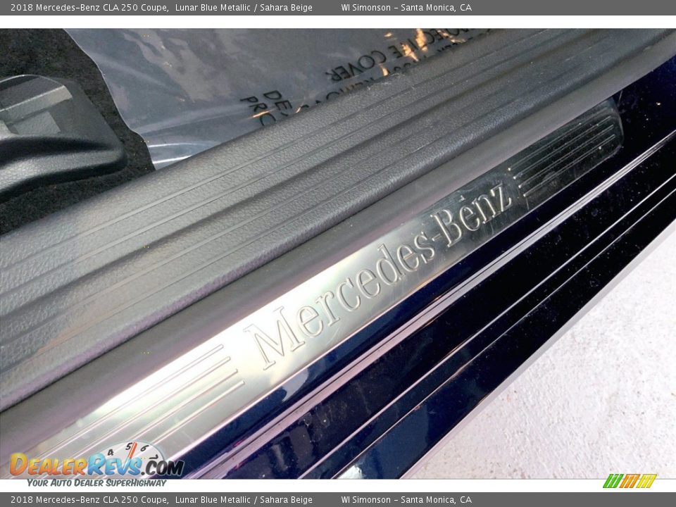 2018 Mercedes-Benz CLA 250 Coupe Lunar Blue Metallic / Sahara Beige Photo #25