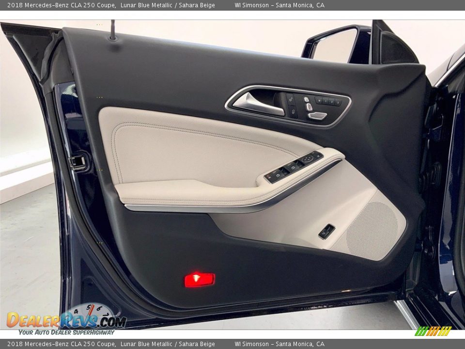 2018 Mercedes-Benz CLA 250 Coupe Lunar Blue Metallic / Sahara Beige Photo #26