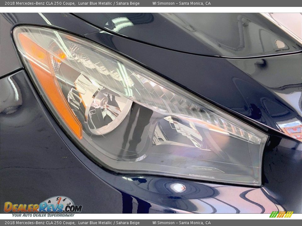 2018 Mercedes-Benz CLA 250 Coupe Lunar Blue Metallic / Sahara Beige Photo #28