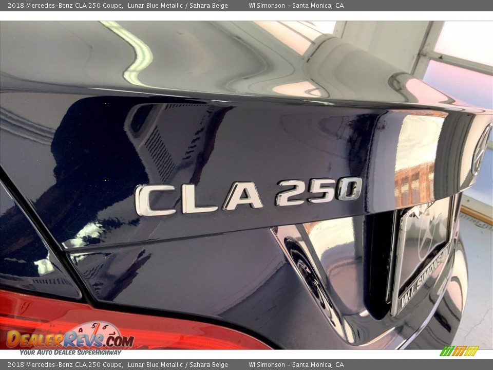 2018 Mercedes-Benz CLA 250 Coupe Lunar Blue Metallic / Sahara Beige Photo #31