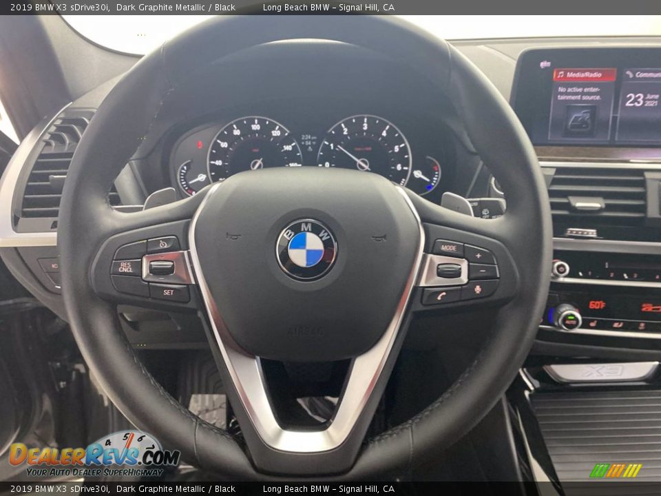 2019 BMW X3 sDrive30i Dark Graphite Metallic / Black Photo #18