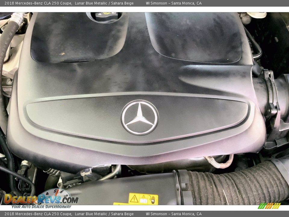 2018 Mercedes-Benz CLA 250 Coupe Lunar Blue Metallic / Sahara Beige Photo #32