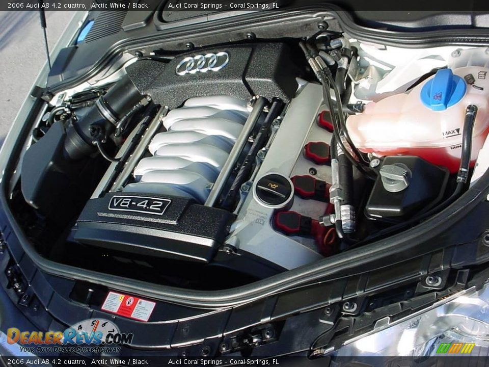 2006 Audi A8 4.2 quattro Arctic White / Black Photo #15