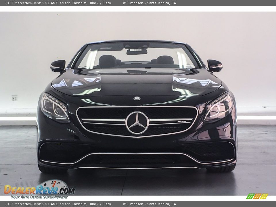 2017 Mercedes-Benz S 63 AMG 4Matic Cabriolet Black / Black Photo #2