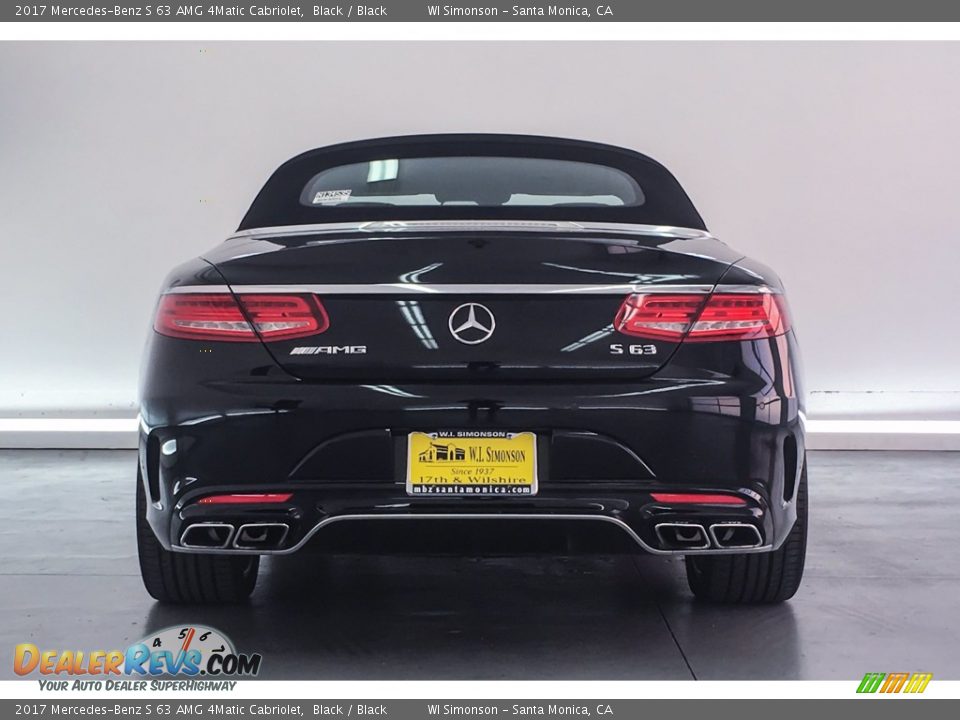 2017 Mercedes-Benz S 63 AMG 4Matic Cabriolet Black / Black Photo #3