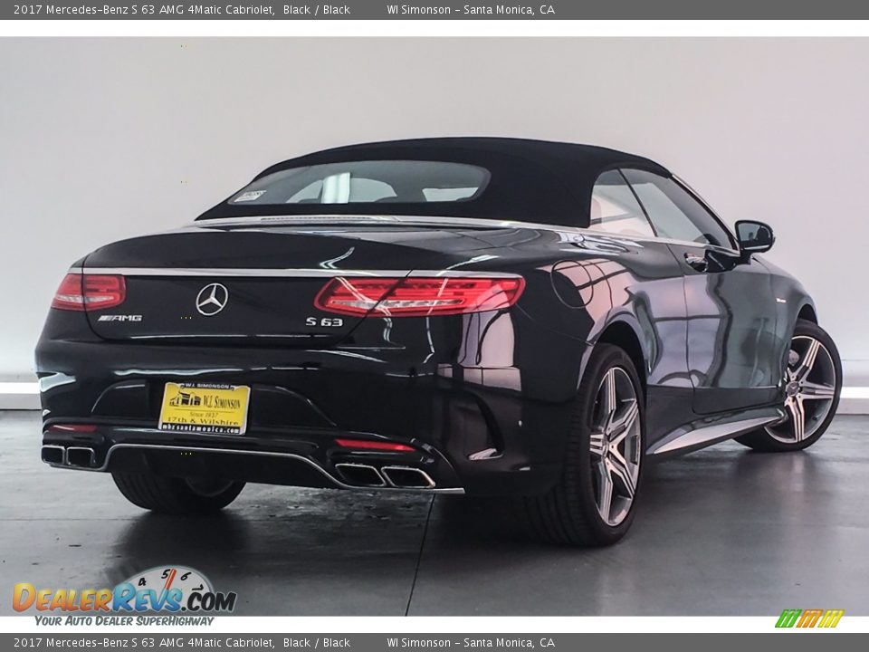 2017 Mercedes-Benz S 63 AMG 4Matic Cabriolet Black / Black Photo #15