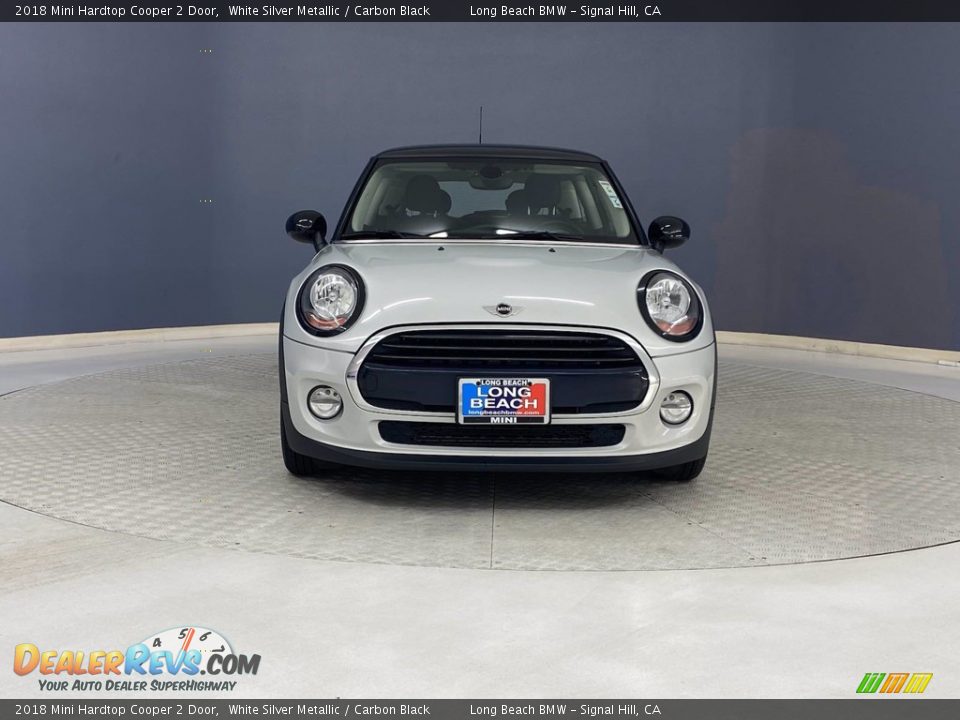 2018 Mini Hardtop Cooper 2 Door White Silver Metallic / Carbon Black Photo #2