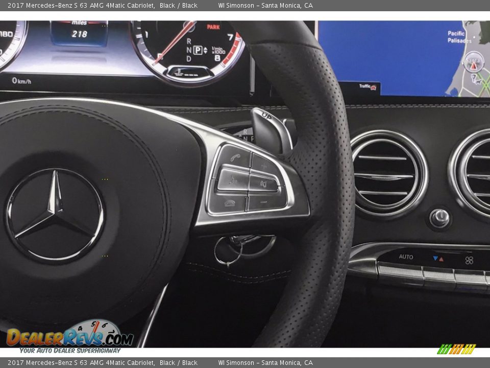 2017 Mercedes-Benz S 63 AMG 4Matic Cabriolet Steering Wheel Photo #19