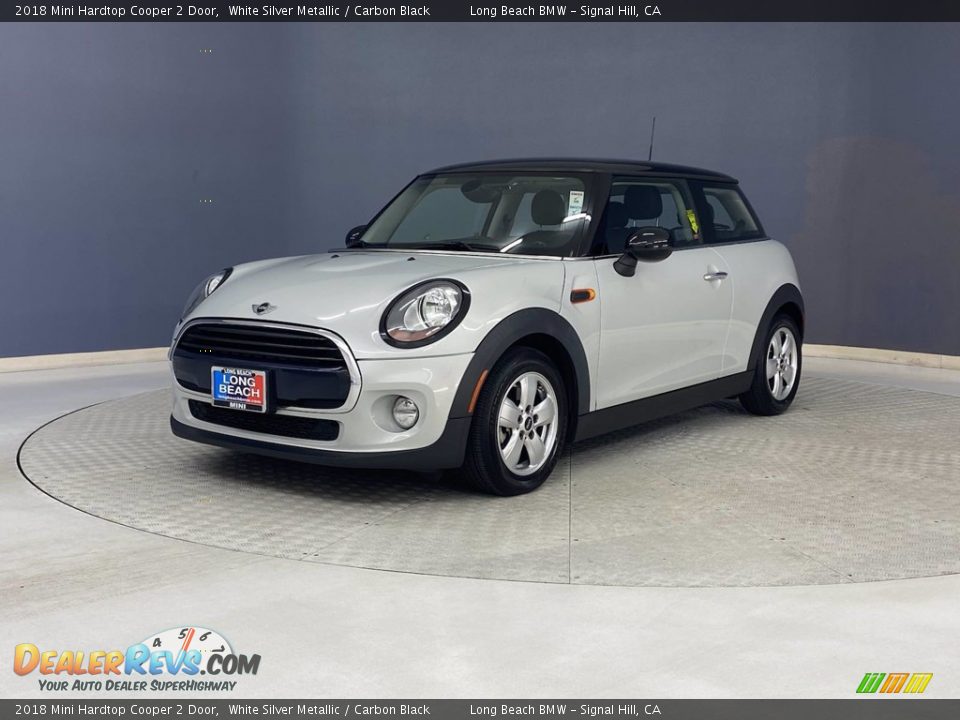 2018 Mini Hardtop Cooper 2 Door White Silver Metallic / Carbon Black Photo #3