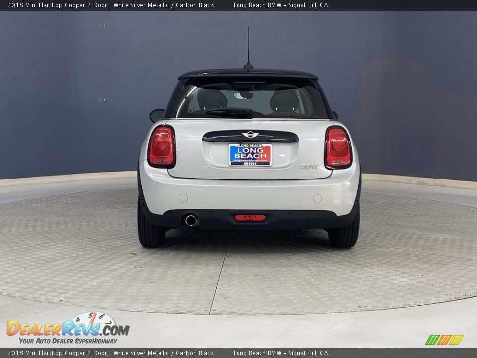 2018 Mini Hardtop Cooper 2 Door White Silver Metallic / Carbon Black Photo #4