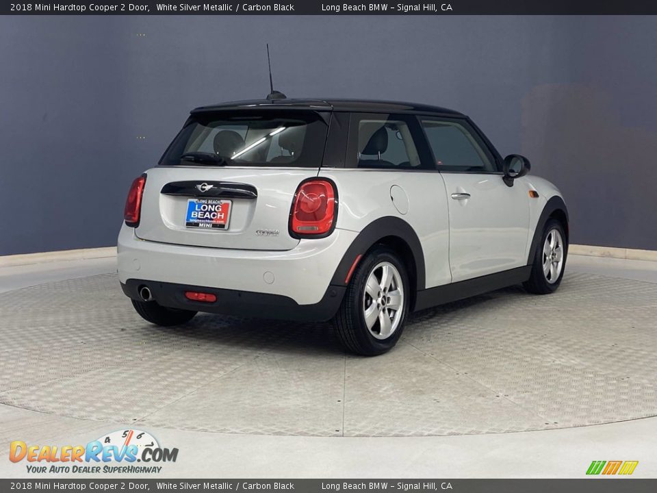 2018 Mini Hardtop Cooper 2 Door White Silver Metallic / Carbon Black Photo #5