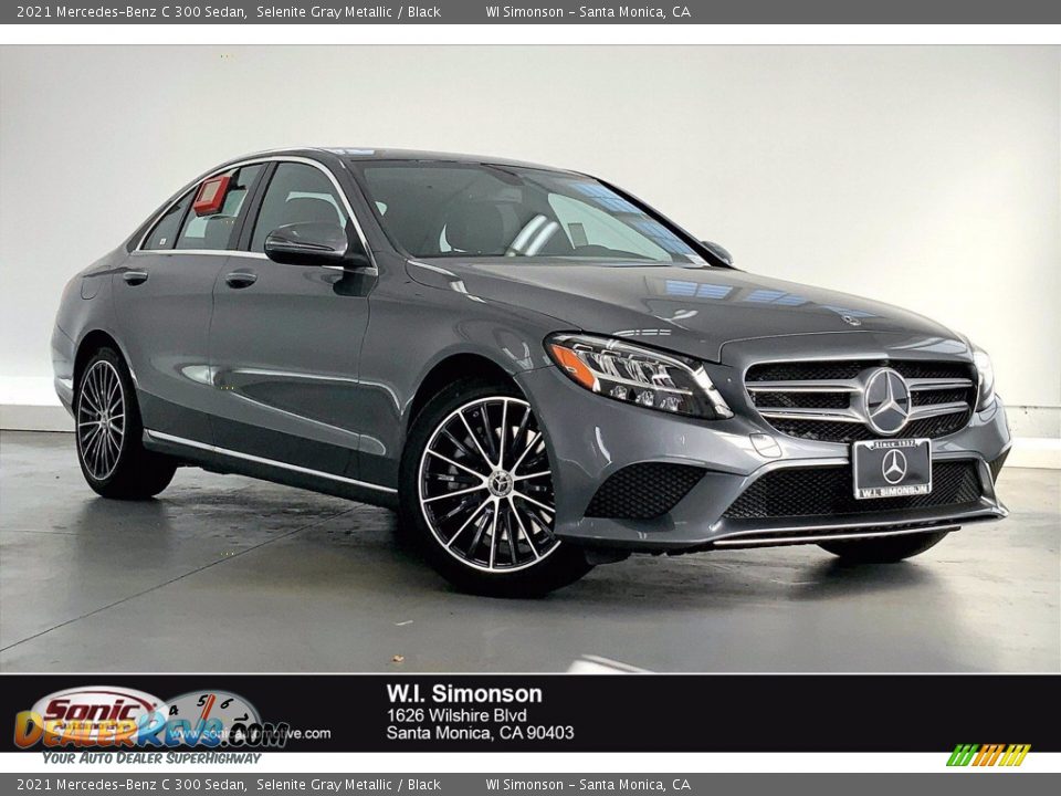 2021 Mercedes-Benz C 300 Sedan Selenite Gray Metallic / Black Photo #1