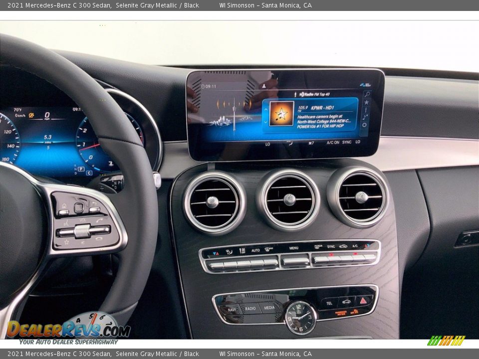 2021 Mercedes-Benz C 300 Sedan Selenite Gray Metallic / Black Photo #7