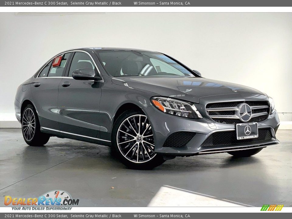 2021 Mercedes-Benz C 300 Sedan Selenite Gray Metallic / Black Photo #12