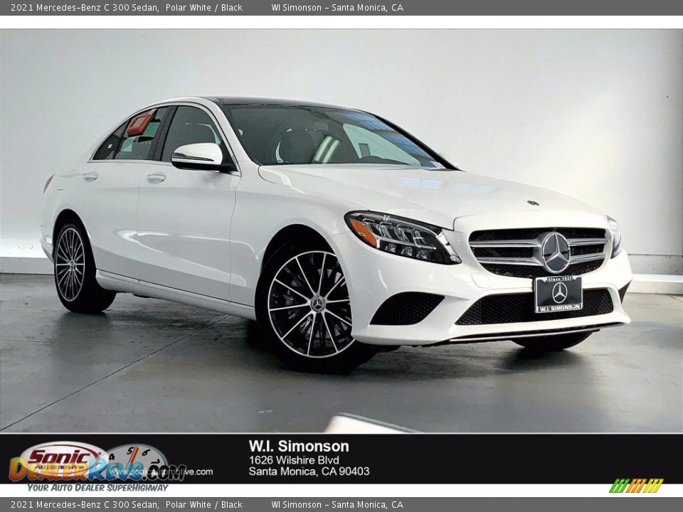 2021 Mercedes-Benz C 300 Sedan Polar White / Black Photo #1