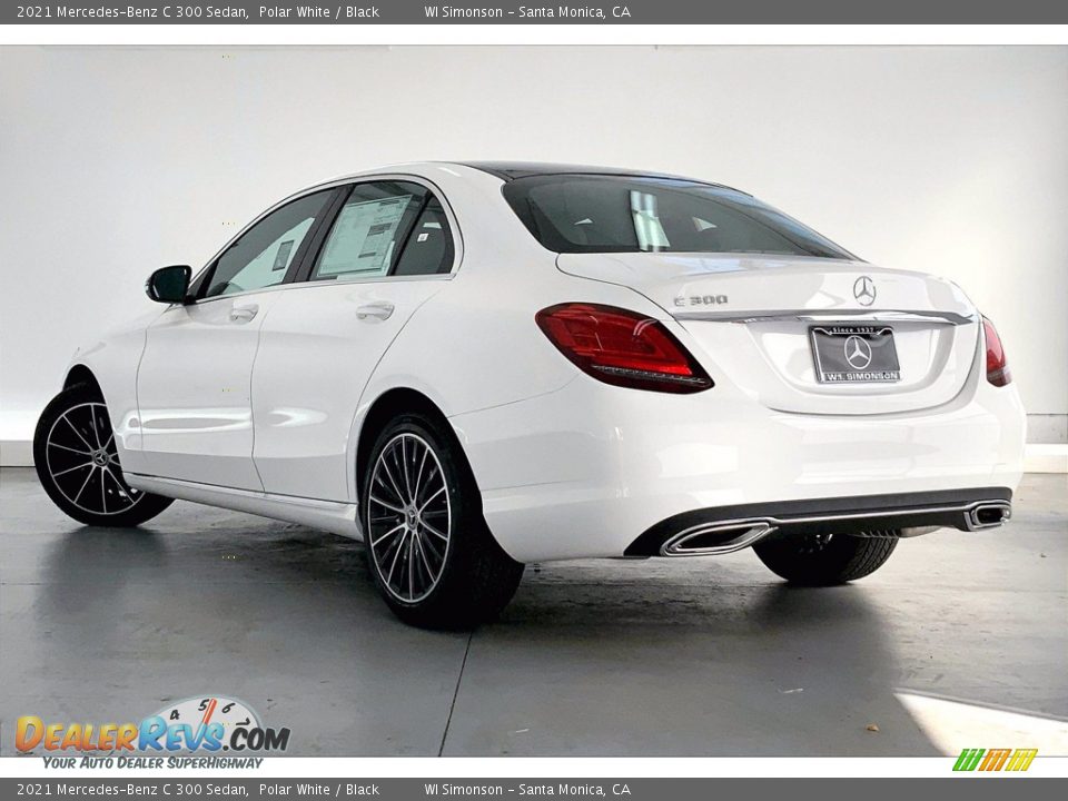 2021 Mercedes-Benz C 300 Sedan Polar White / Black Photo #2