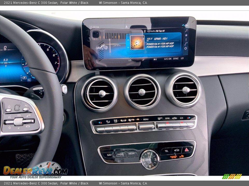 2021 Mercedes-Benz C 300 Sedan Polar White / Black Photo #7