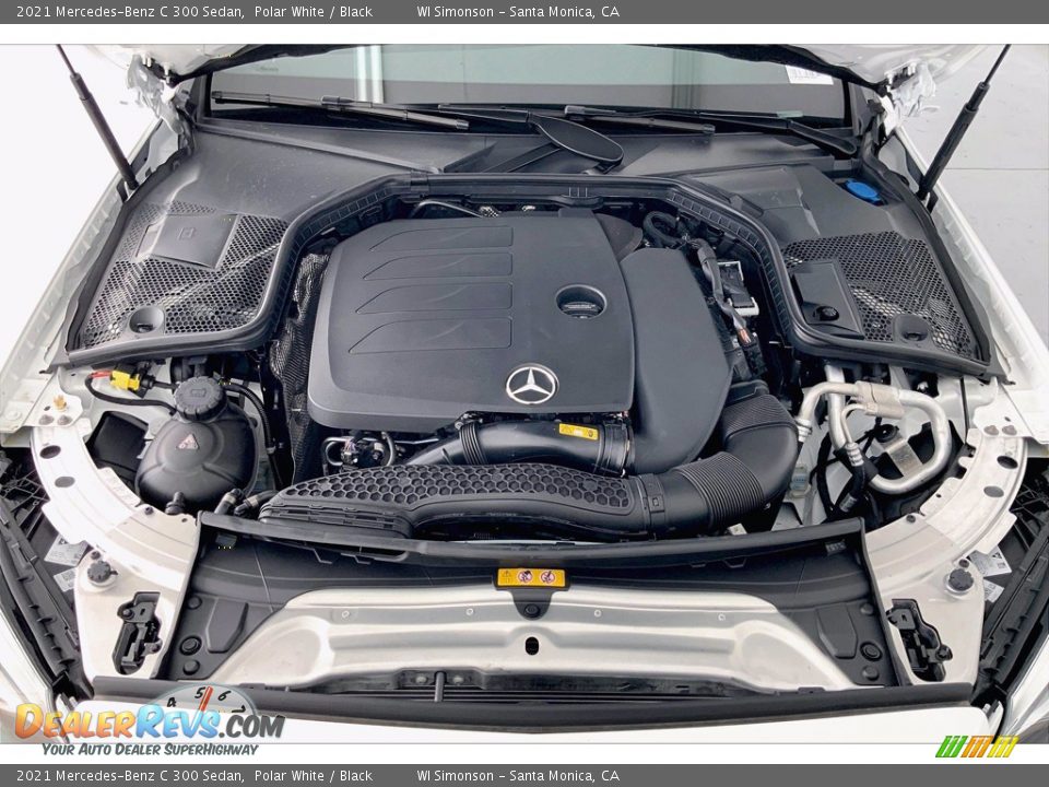 2021 Mercedes-Benz C 300 Sedan Polar White / Black Photo #9