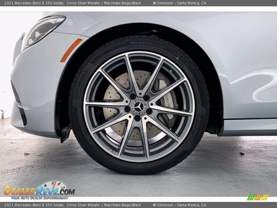 2021 Mercedes-Benz E 350 Sedan Cirrus Silver Metallic / Macchiato Beige/Black Photo #10