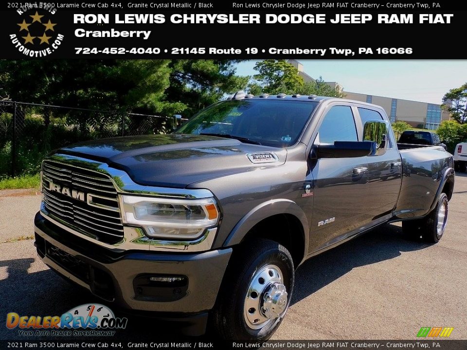 2021 Ram 3500 Laramie Crew Cab 4x4 Granite Crystal Metallic / Black Photo #1