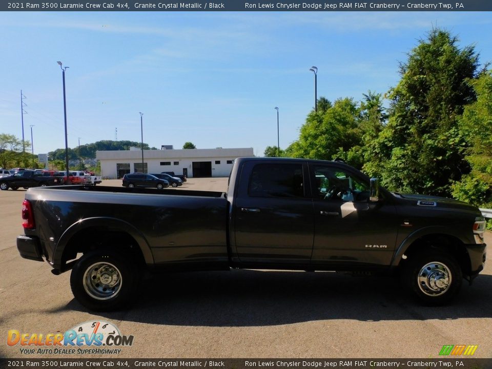2021 Ram 3500 Laramie Crew Cab 4x4 Granite Crystal Metallic / Black Photo #4