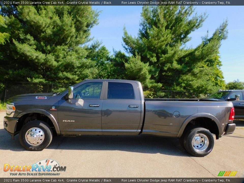 2021 Ram 3500 Laramie Crew Cab 4x4 Granite Crystal Metallic / Black Photo #9