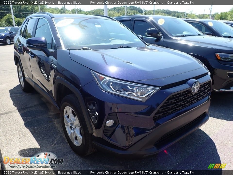 2020 Toyota RAV4 XLE AWD Hybrid Blueprint / Black Photo #2