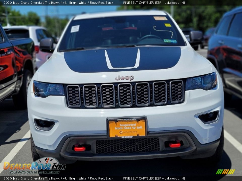 2020 Jeep Grand Cherokee Trailhawk 4x4 Bright White / Ruby Red/Black Photo #2