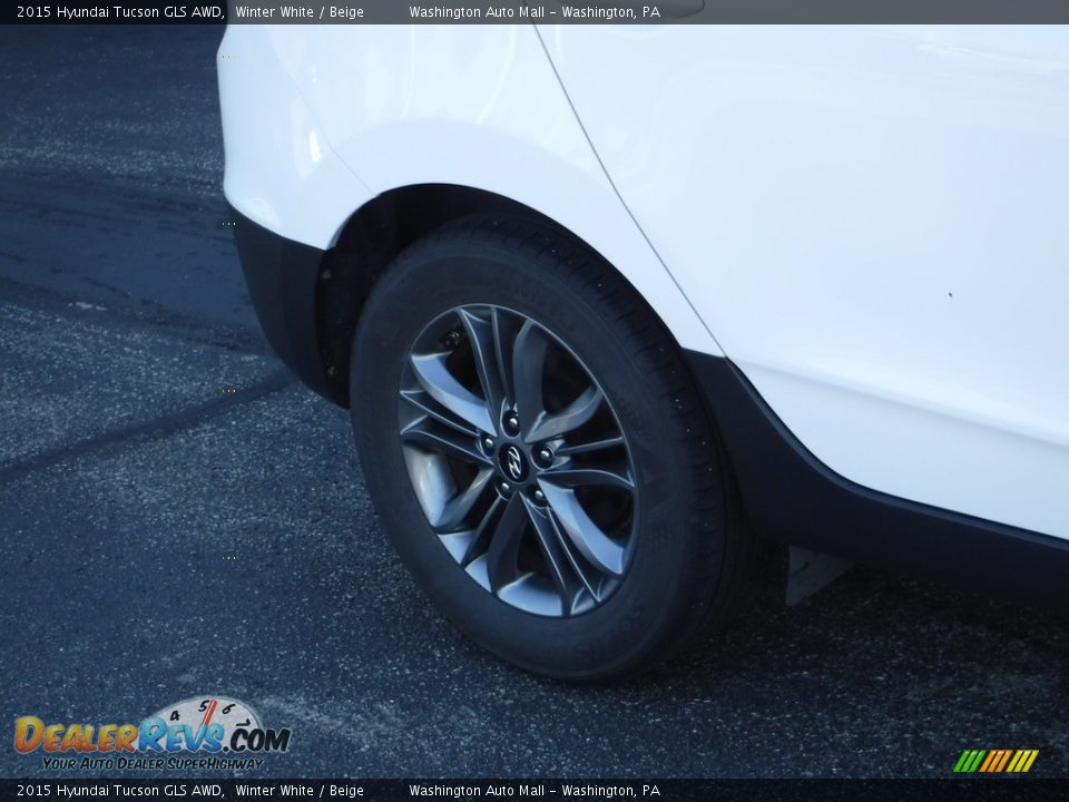 2015 Hyundai Tucson GLS AWD Winter White / Beige Photo #3