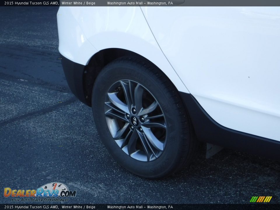 2015 Hyundai Tucson GLS AWD Winter White / Beige Photo #3